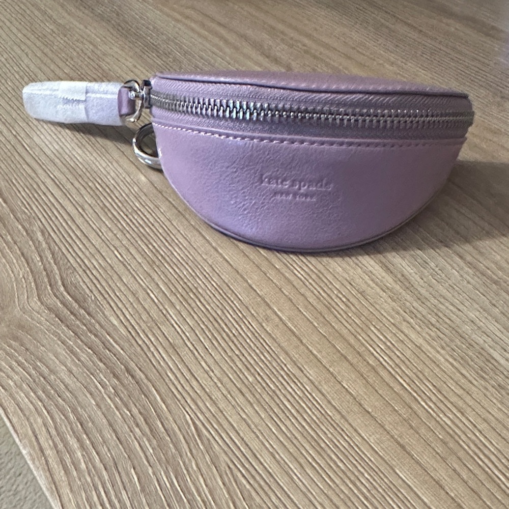 Kate Spade half Moon Coin Purse Market Purple. New.